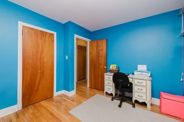 51 Jette St, Swansea, MA 02777 - office area with baseboards and wood finished floors