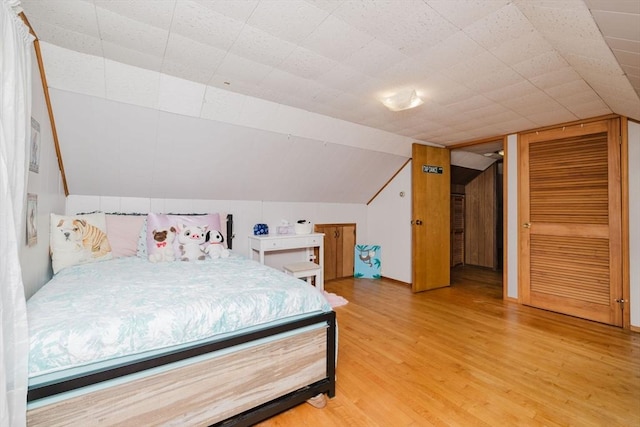 51 Jette St, Swansea, MA 02777 - bedroom featuring light wood finished floors and lofted ceiling