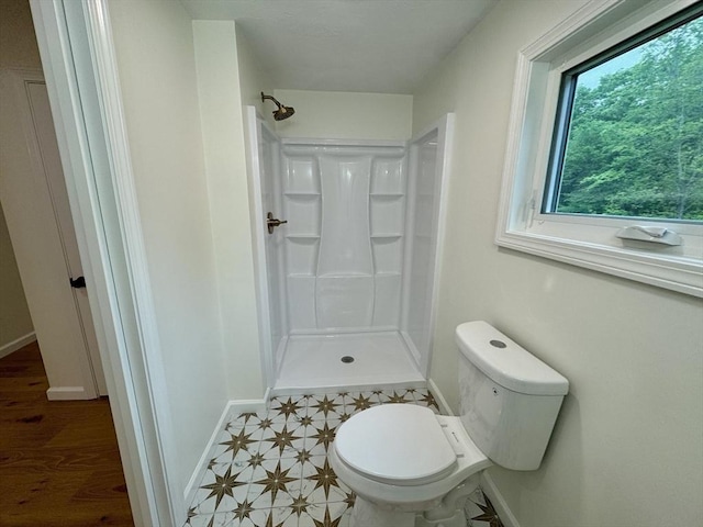 5 Mechanic St, Brookfield, MA 01506 - full bath with a stall shower, toilet, and baseboards