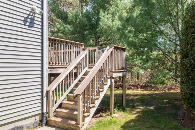 28 Picket Fence, Plymouth, MA 02360 - wooden deck featuring stairway