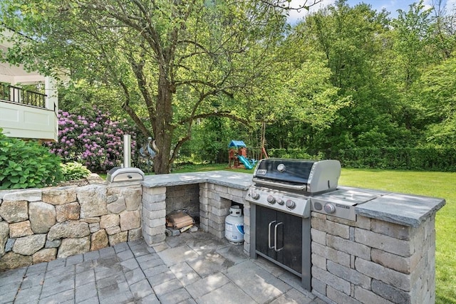 8 Knight Rd, Framingham, MA 01701 - view of patio / terrace featuring a playground