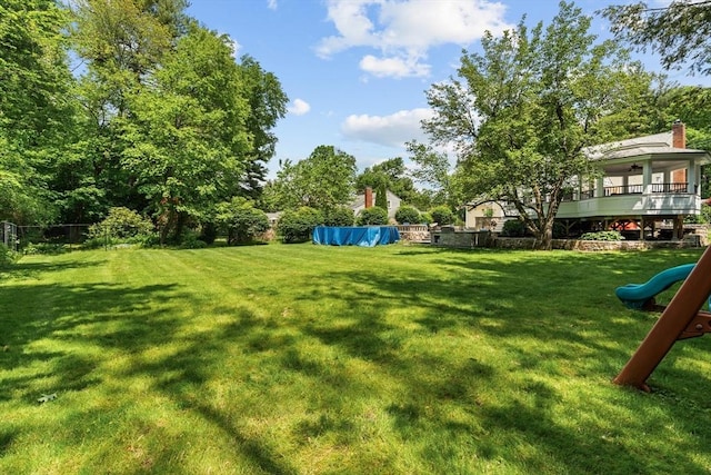 8 Knight Rd, Framingham, MA 01701 - view of yard with a playground