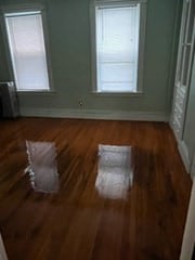 spare room with dark wood-type flooring