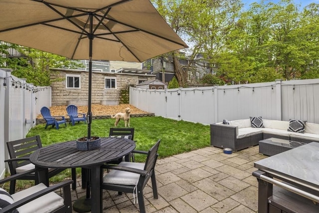 750 E 4th Unit 1, Boston, MA 02127 - view of patio / terrace with outdoor dining space and outdoor lounge area