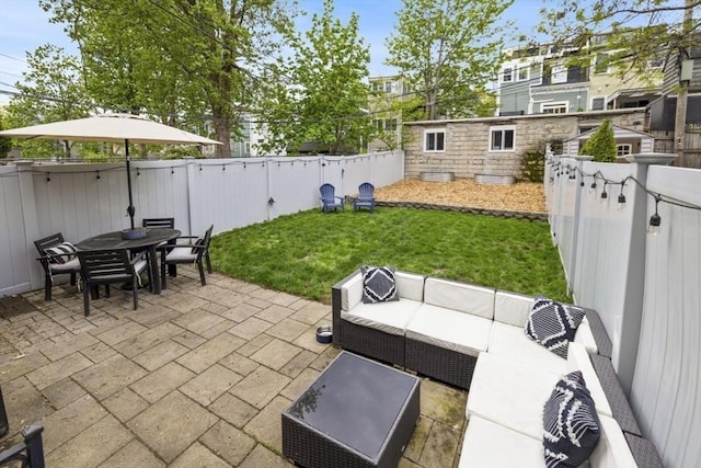 750 E 4th Unit 1, Boston, MA 02127 - view of patio / terrace featuring an outdoor hangout area and outdoor dining space