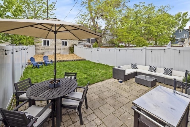 750 E 4th Unit 1, Boston, MA 02127 - view of patio with outdoor dining space and an outdoor living space