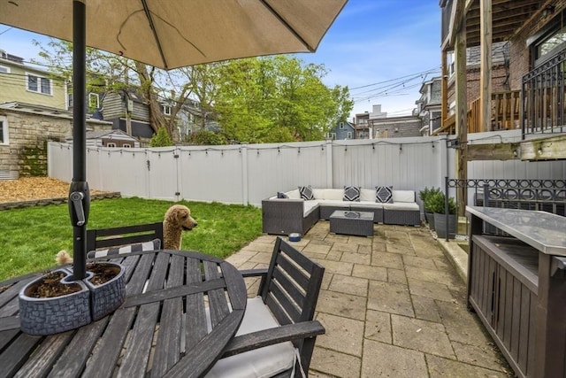 750 E 4th Unit 1, Boston, MA 02127 - view of patio featuring outdoor lounge area