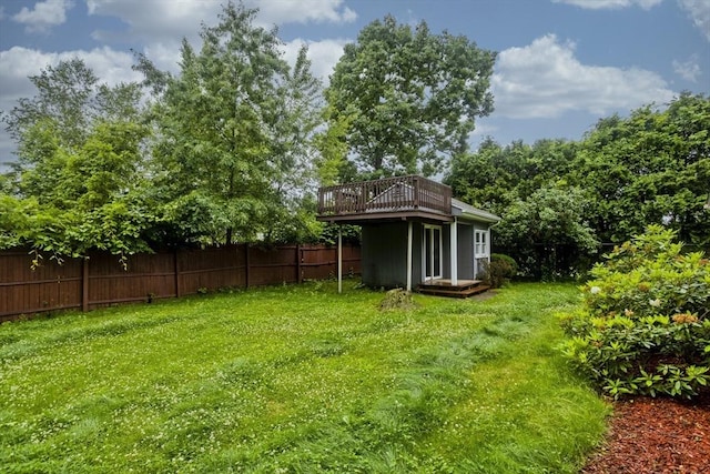 118 Woodland Rd, Springfield, MA 01129 - view of yard featuring a wooden deck