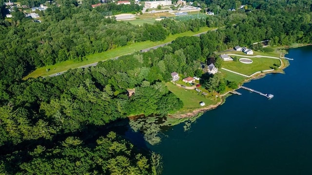 73 Spur Rd, Dover, NH 03820 - aerial view of property's location with a large body of water and a forest