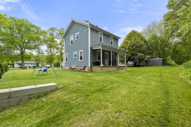 78 Conserve Ave, Westport, MA 02790 - rear view of house with a yard