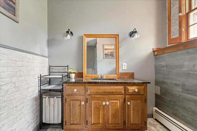 9 Oak Hill Rd, Mendon, MA 01756 - bathroom with baseboard heating and vanity