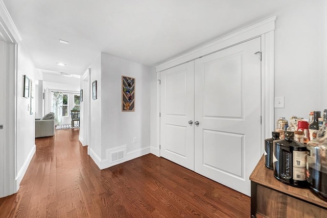 39 Madison St Unit 2, Somerville, MA 02143 - hallway with dark wood-type flooring