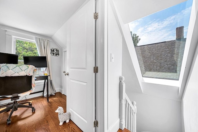 39 Madison St Unit 2, Somerville, MA 02143 - office featuring wood finished floors and lofted ceiling