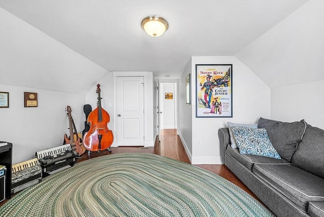 39 Madison St Unit 2, Somerville, MA 02143 - living room with wood finished floors and lofted ceiling