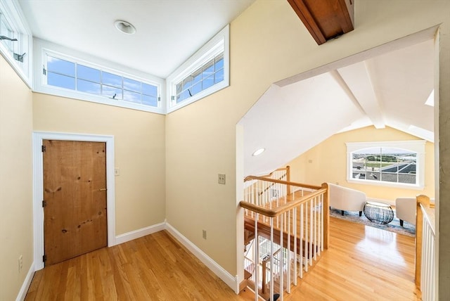 328 Central Ave, Scituate, MA 02050 - foyer featuring wood finished floors, beam ceiling, and recessed lighting