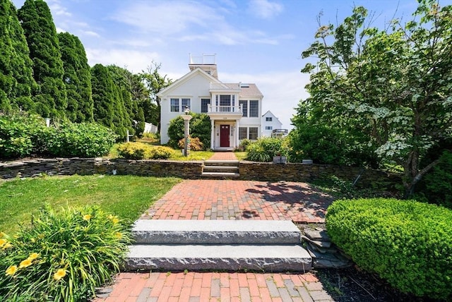 328 Central Ave, Scituate, MA 02050 - view of front of property with a chimney