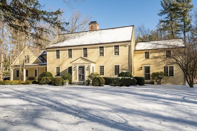 view of colonial home