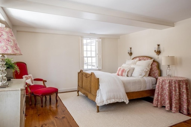 bedroom featuring hardwood / wood-style floors