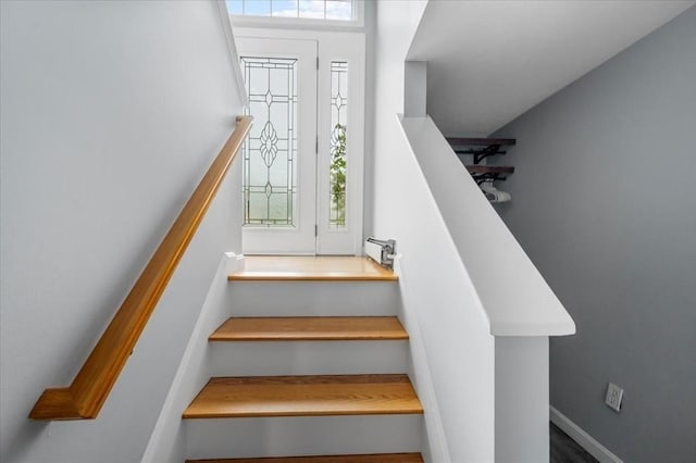 view of stairs