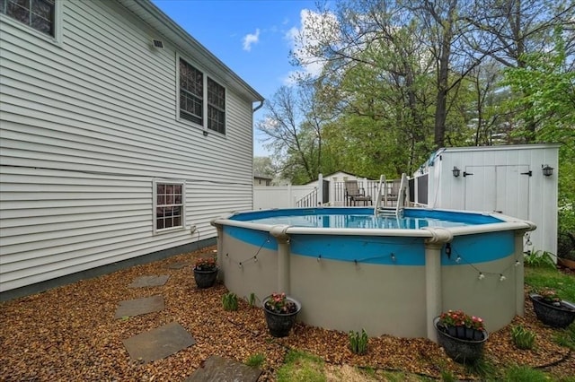 outdoor pool with fence