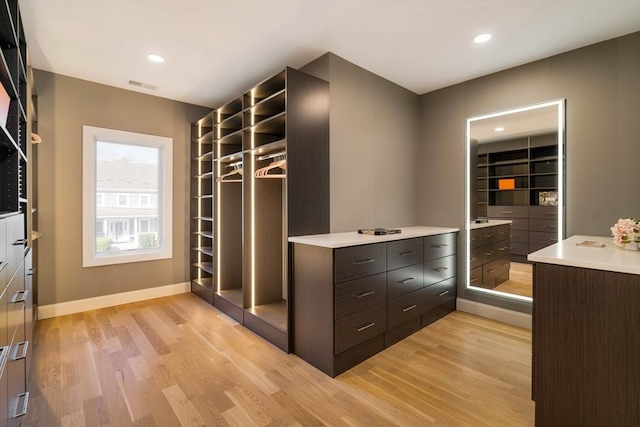 234 Valley Rd, Needham, MA 02492 - walk in closet featuring visible vents and light wood-style flooring