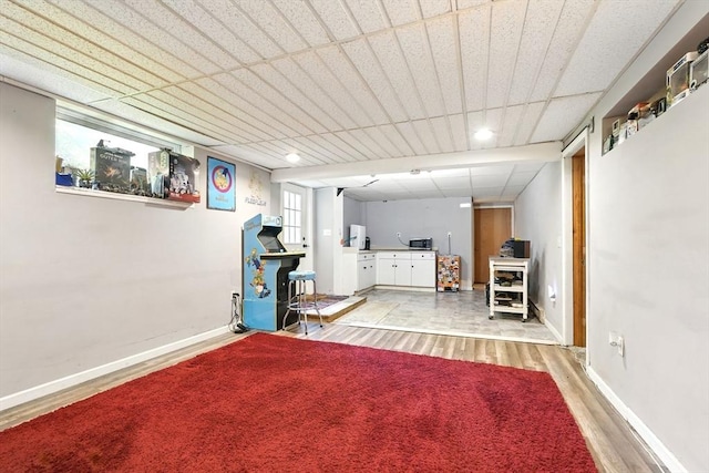 22 Crestview Dr, West Springfield, MA 01089 - below grade area with light wood-type flooring and baseboards