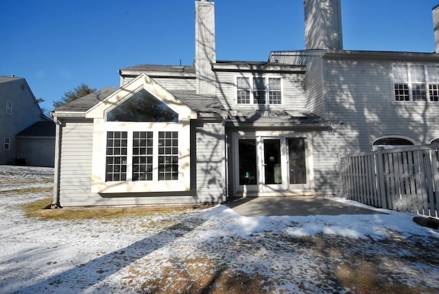 exterior space featuring a patio area and french doors