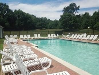 view of pool with a patio area