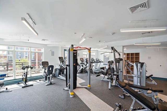 view of exercise room