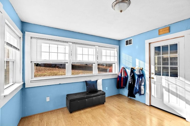 interior space featuring light hardwood / wood-style floors