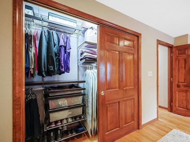 view of closet