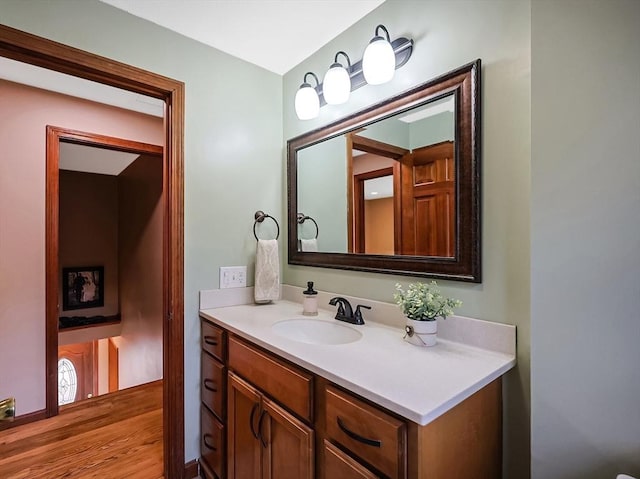 bathroom with vanity