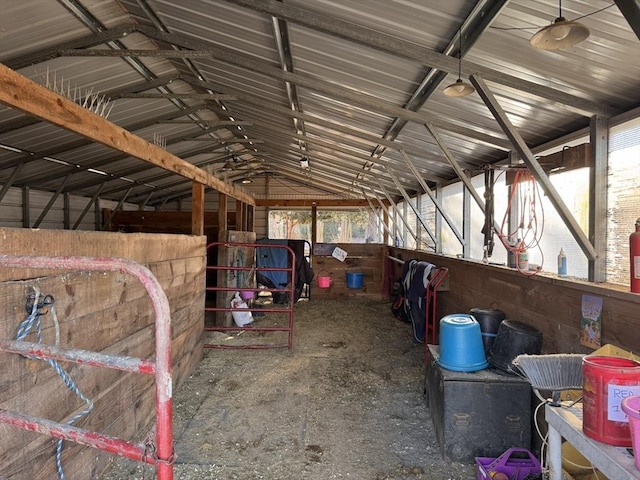 view of horse barn