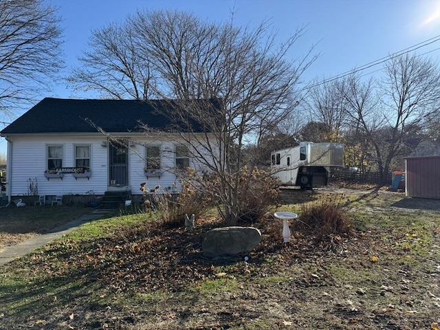 exterior space featuring fence