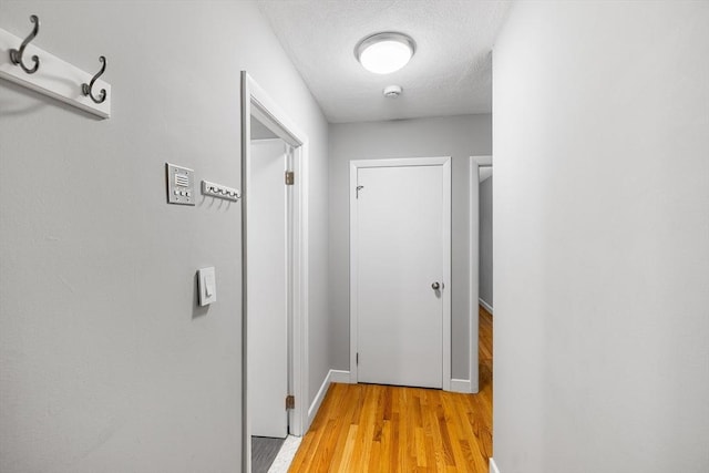 11 Cogswell Ave Unit 16, Cambridge, MA 02140 - hall featuring light wood-style floors, baseboards, and a textured ceiling