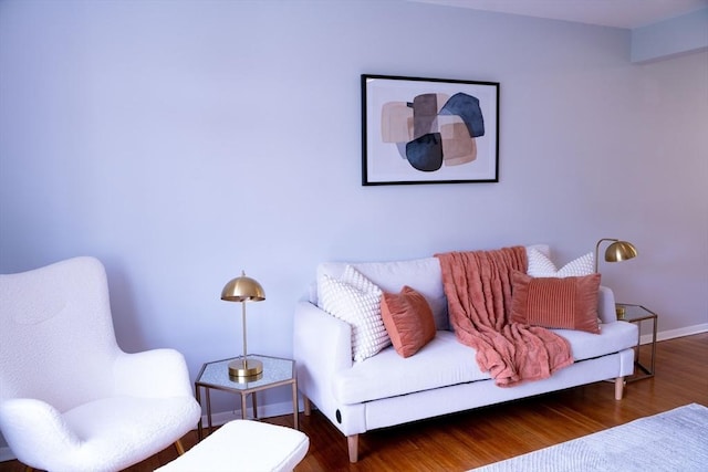 62 Roberts Dr Unit 62, Bedford, MA 01730 - living room featuring wood finished floors and baseboards