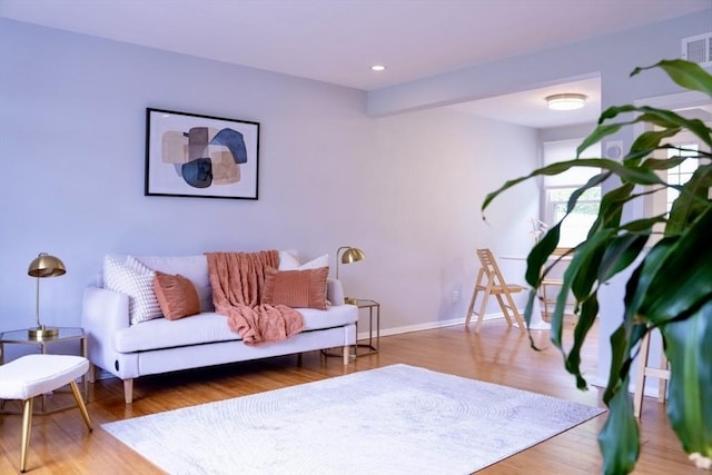 62 Roberts Dr Unit 62, Bedford, MA 01730 - living room with wood finished floors, baseboards, and recessed lighting