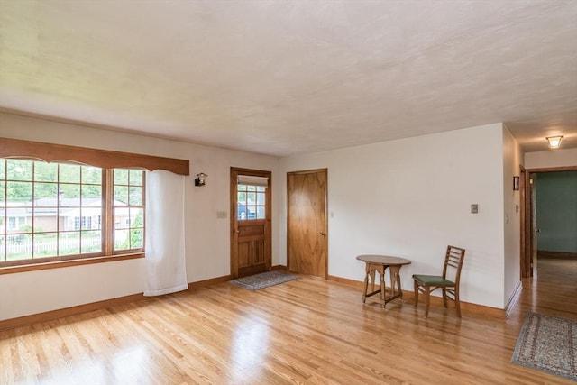 5 Norman Cir, Montague, MA 01376 - foyer entrance with light wood-style flooring and baseboards