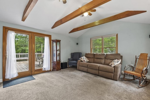 74 S Douglas St, Rockland, MA 02370 - carpeted living area with ceiling fan