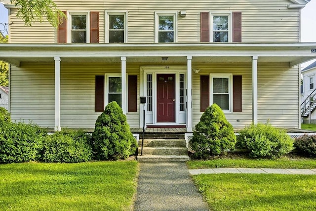 734 Main St, Amherst, MA 01002 - view of front facade featuring a porch
