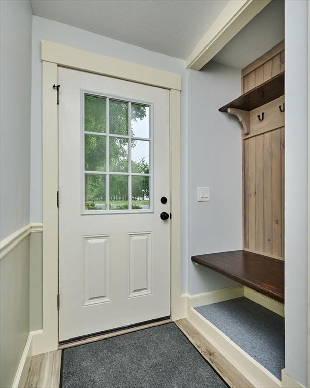 116 Holyoke St, Easthampton, MA 01027 - mudroom with wood finished floors