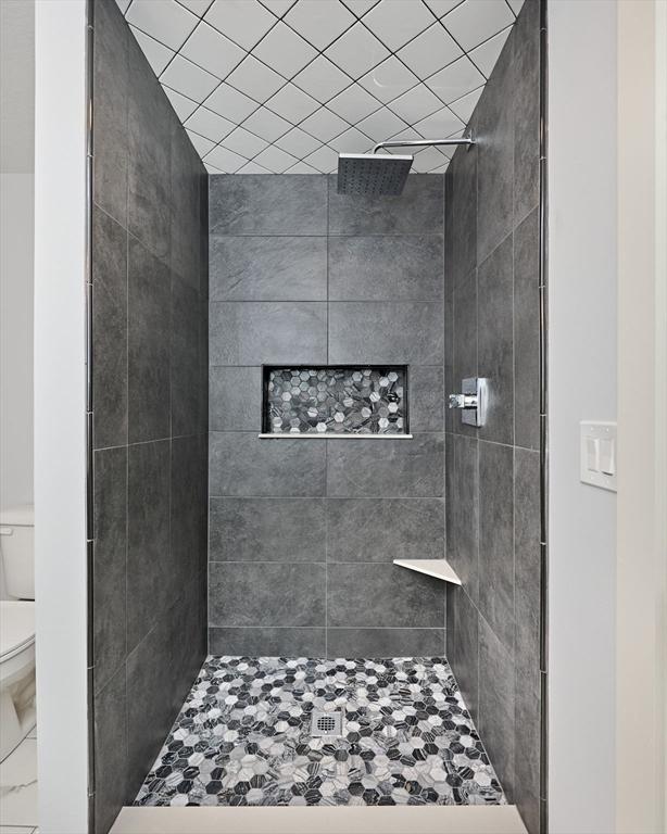 116 Holyoke St, Easthampton, MA 01027 - full bathroom featuring toilet and a tile shower
