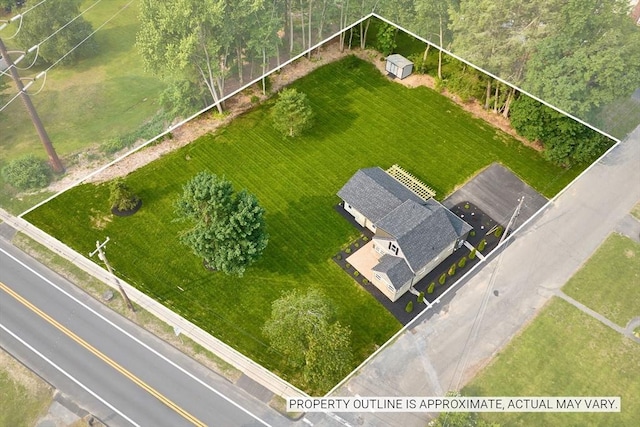 116 Holyoke St, Easthampton, MA 01027 - aerial view of property and surrounding area featuring property boundaries highlighted