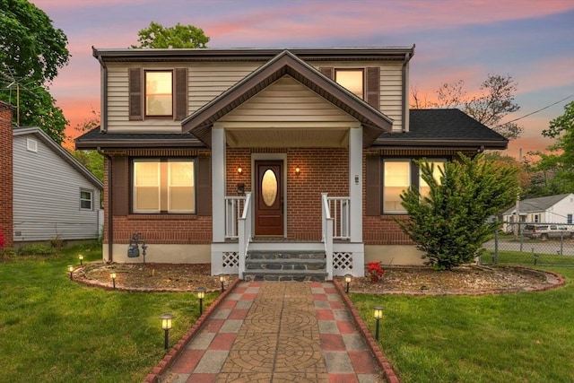 view of front of property with brick siding