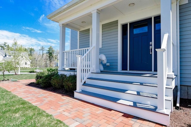 34 Split Rock Ln, Mattapoisett, MA 02739 - view of exterior entry featuring covered porch