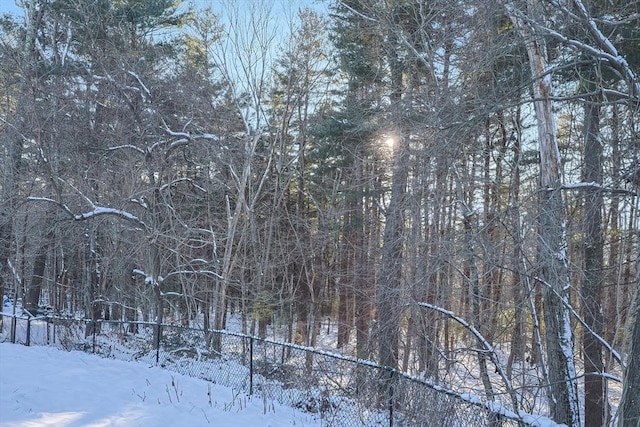 view of snowy landscape