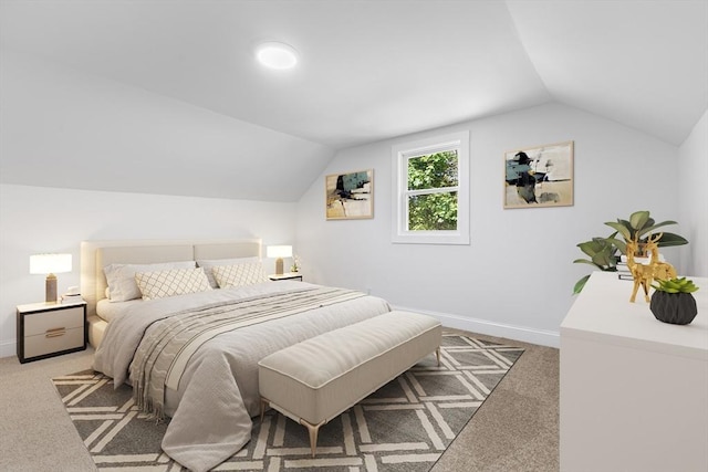 2 Pauls Way, Newbury, MA 01951 - carpeted bedroom with vaulted ceiling and baseboards