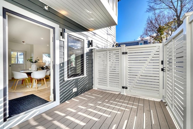 148 Myrtle Unit 1, Melrose, MA 02176 - deck with a gate