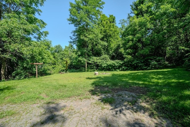 52 Maple St, Belchertown, MA 01007 - view of grassy yard featuring a view of trees