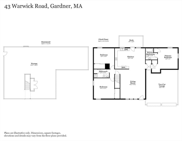 43 Warwick Rd, Gardner, MA 01440 - property floor plan